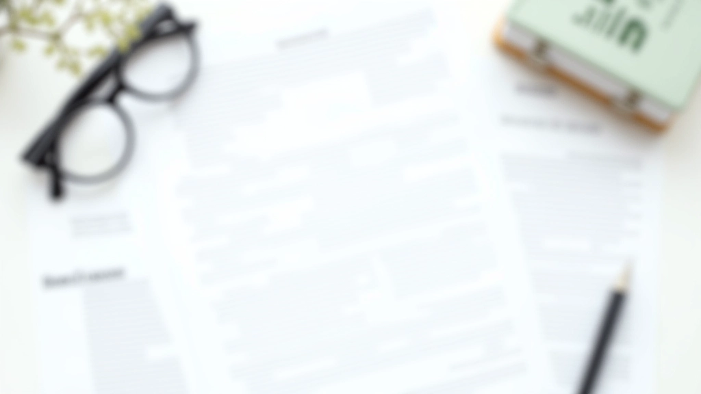 Organized documents spread on desk including identification, property deed, and lease agreement with professional lighting
