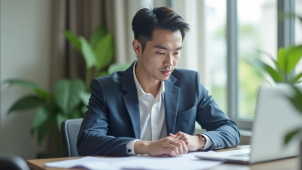 Person reviewing rental property listings and verification documents on computer at desk