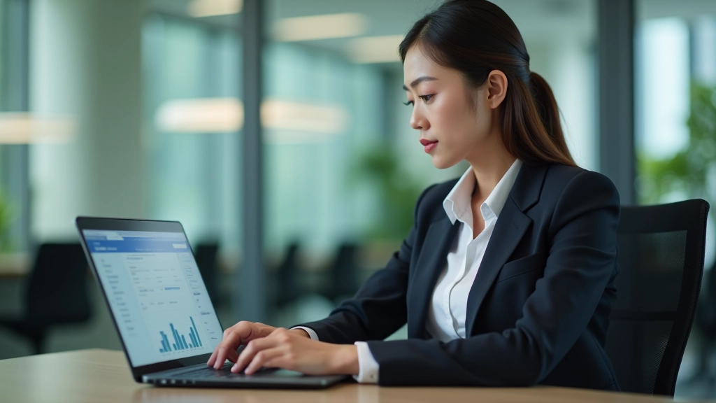 Woman reviewing safe payment methods and deposit protection documentation
